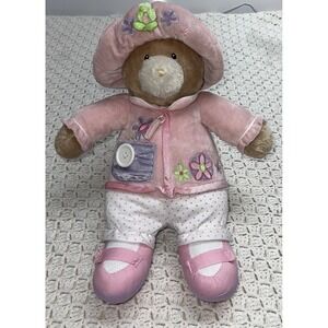 Gund Teach Me To Teddy Bear Dress Plush‎ Soft Toy Stuffed Girls Pink 58721